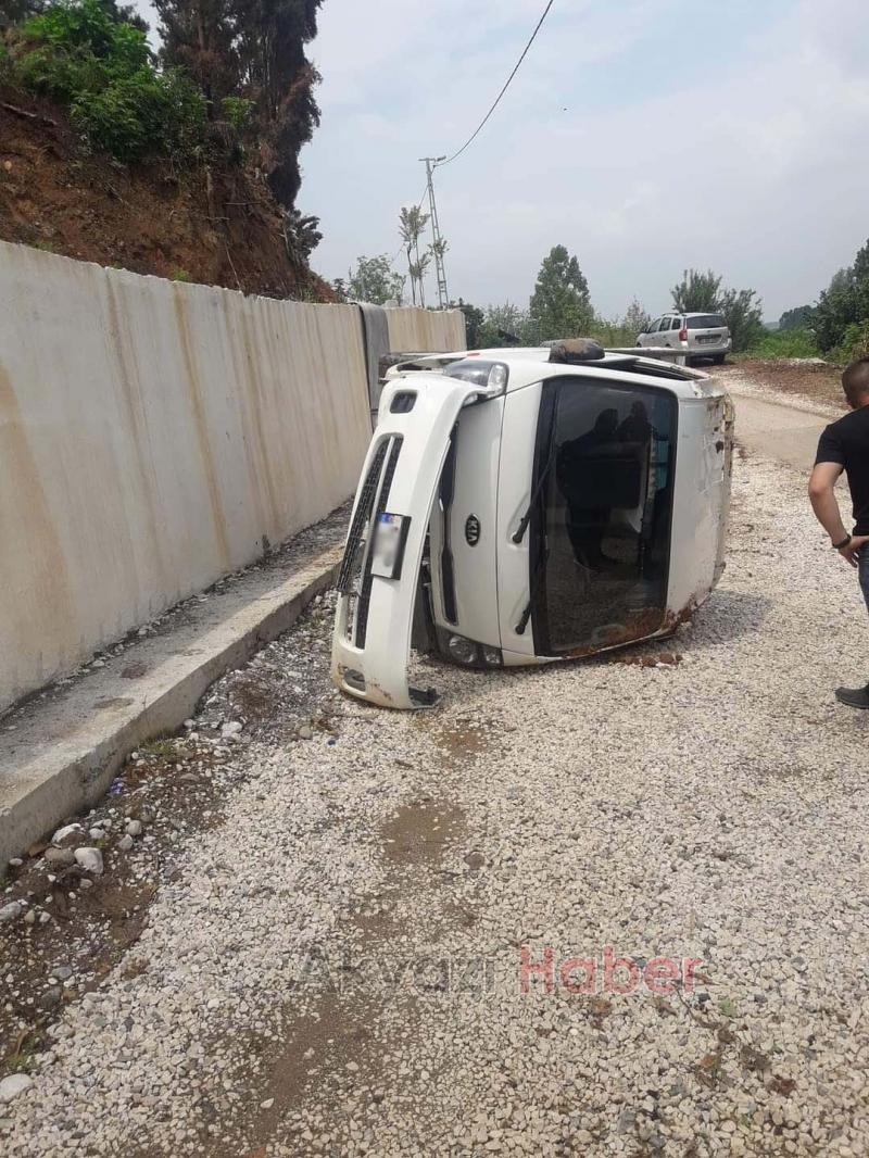 Akyazı'da mezarlıkta kaza