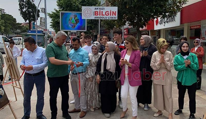 Özel Akyazı Bilgin Anadolu Lisesi öğrencilerinden resim sergisi