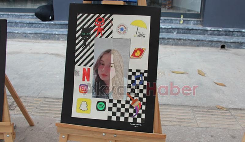 Özel Akyazı Bilgin Anadolu Lisesi öğrencilerinden resim sergisi