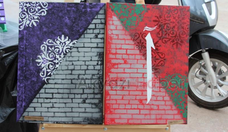 Özel Akyazı Bilgin Anadolu Lisesi öğrencilerinden resim sergisi