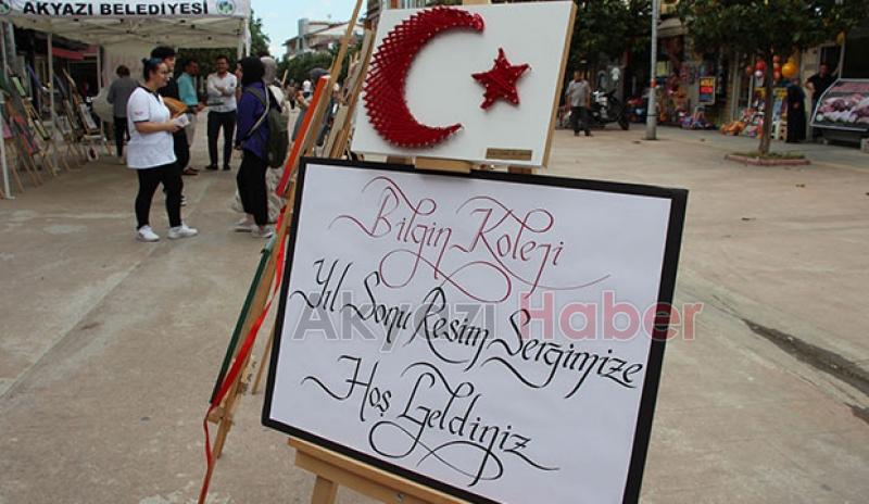 Özel Akyazı Bilgin Anadolu Lisesi öğrencilerinden resim sergisi
