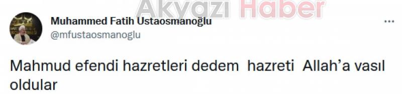 Mahmut Ustaosmanoğlu hayatını kaybetti