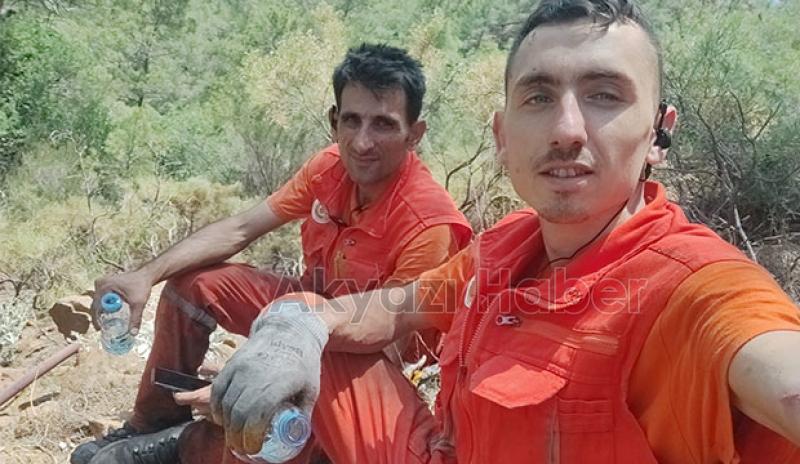 Akyazı ekibi Marmaris'te desteği sürdürüyor