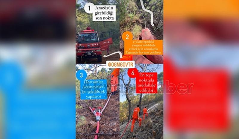 Akyazı ekibi Marmaris'te desteği sürdürüyor