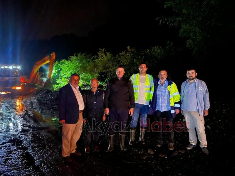 Başkan Soykan yağıştan etkilenen mahallelerde inceleme yaptı