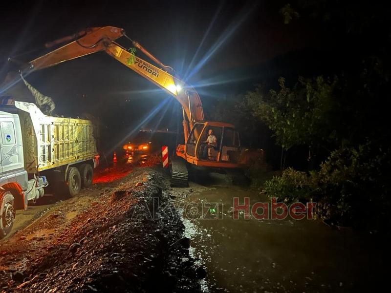 Başkan Soykan yağıştan etkilenen mahallelerde inceleme yaptı