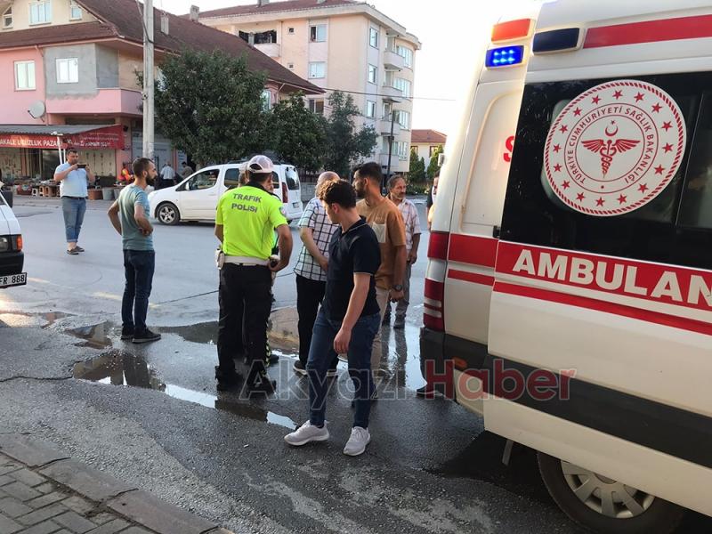 Araçların kafa kafaya çarpıştığı kaza kamerada