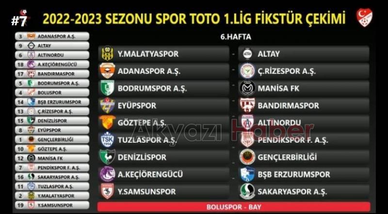 Sakaryaspor'un fikstürü belli oldu