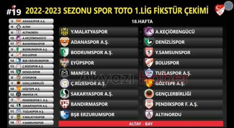 Sakaryaspor'un fikstürü belli oldu