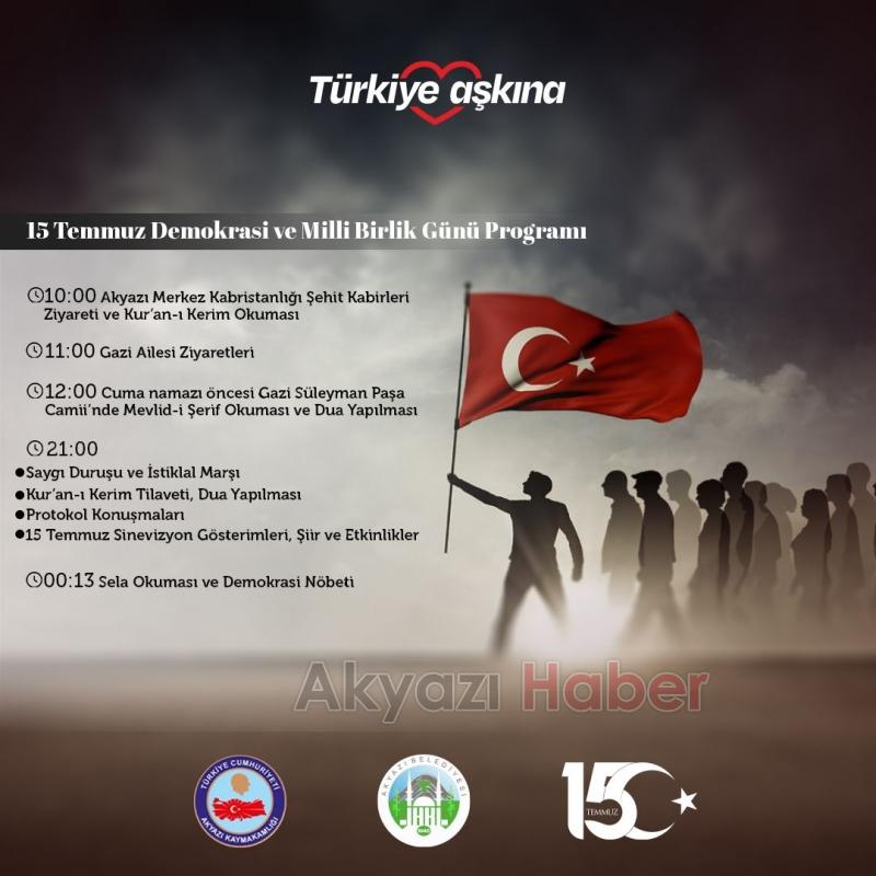 15 Temmuz destanı Akyazı’da kutlanacak