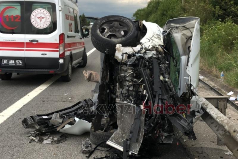 TEM'de kaza 2 ağır yaralı