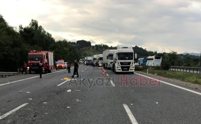 TEM'de kaza 2 ağır yaralı