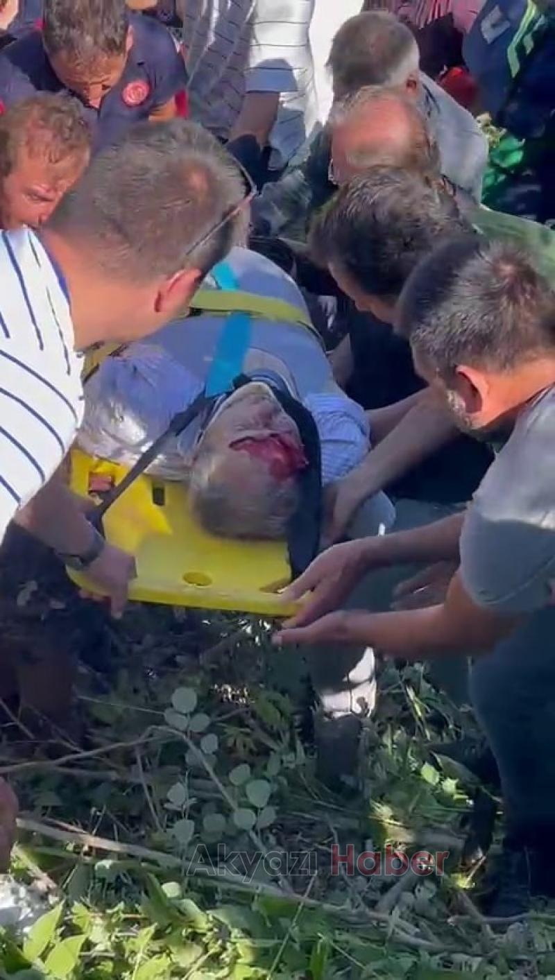 Beton direği yıkıp şarampole yuvarlandı: 1 ölü, 2 ağır yaralı