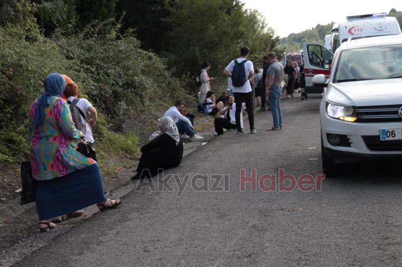 74 yolcusu olan çift katlı otobüs alev alev yandı