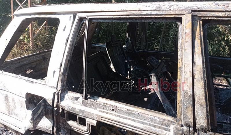 Lüks cip yayla yolunda yandı