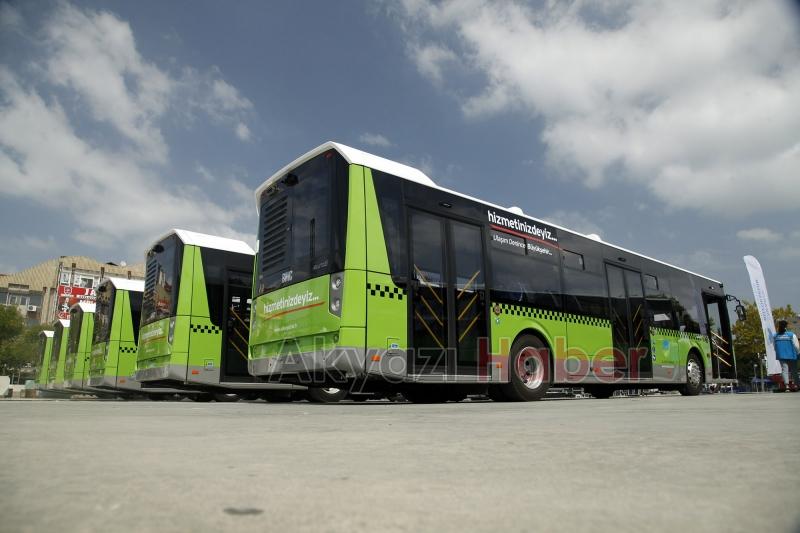 Büyükşehirin yeni 18 otobüsü sefere çıktı