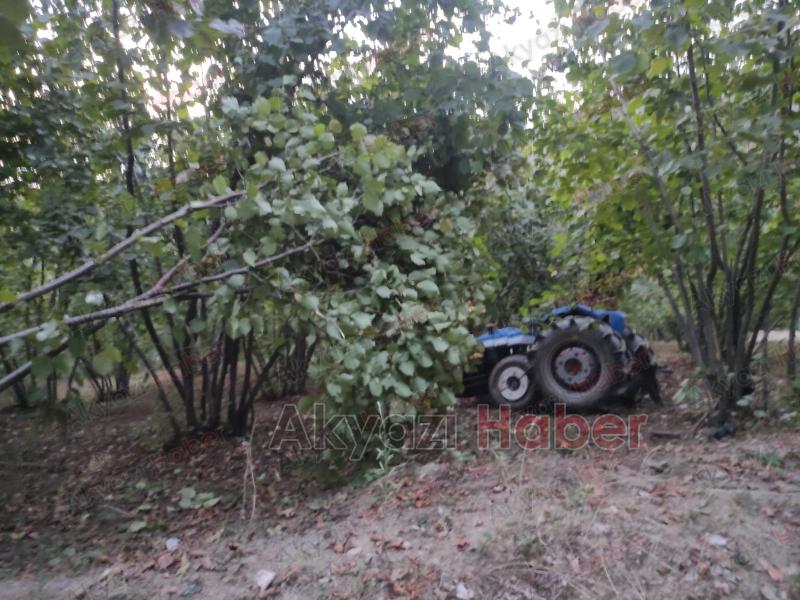 Traktör üzerinden geçti