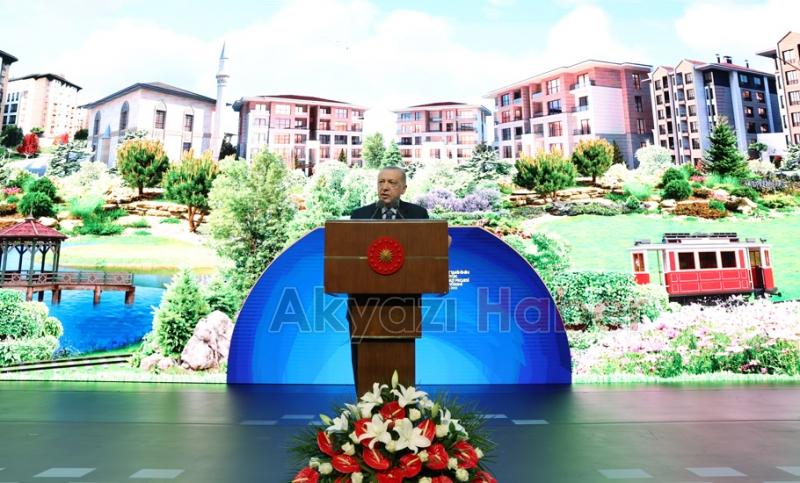 Cumhurbaşkanı Erdoğan sosyal konut projesini açıkladı