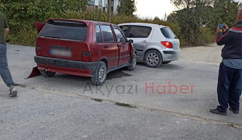 Kavşakta çarpıştılar