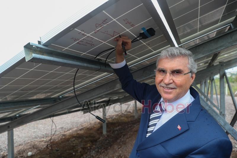 Başkan Yüce: Güneş enerjisi ile maliyetleri düşüreceğiz