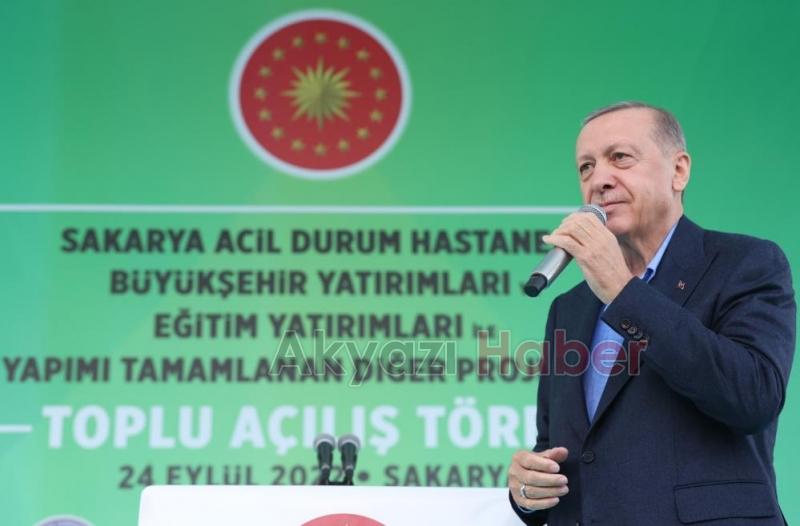 Cumhurbaşkanı'ndan Sakarya'da önemli açıklamalar