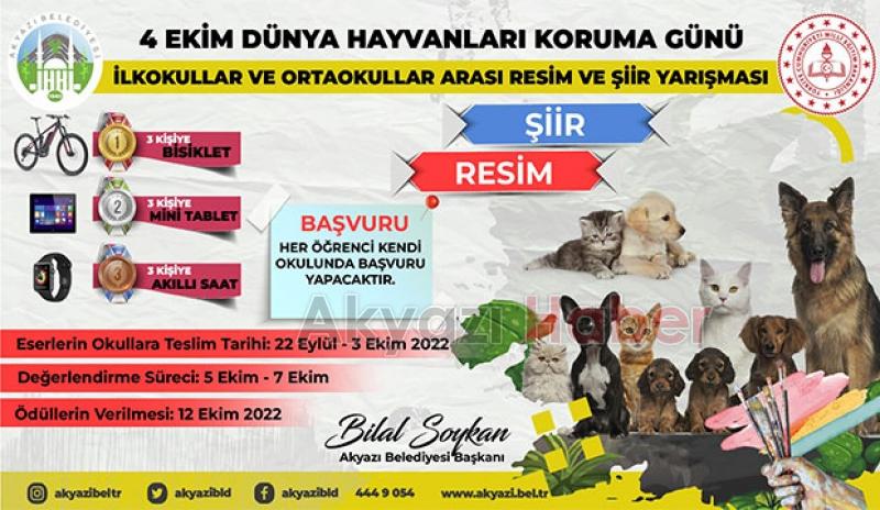 Akyazı Belediyesi’nden çocuklar için yarışma