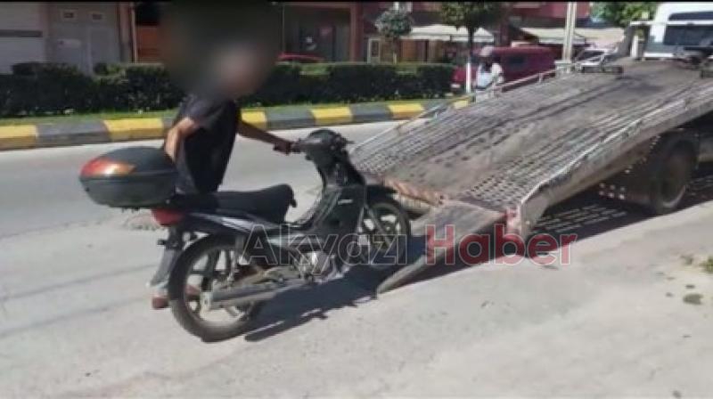 Motosikletle tek tekerle şov yapmıştı, firari çıktı