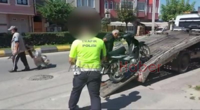 Motosikletle tek tekerle şov yapmıştı, firari çıktı