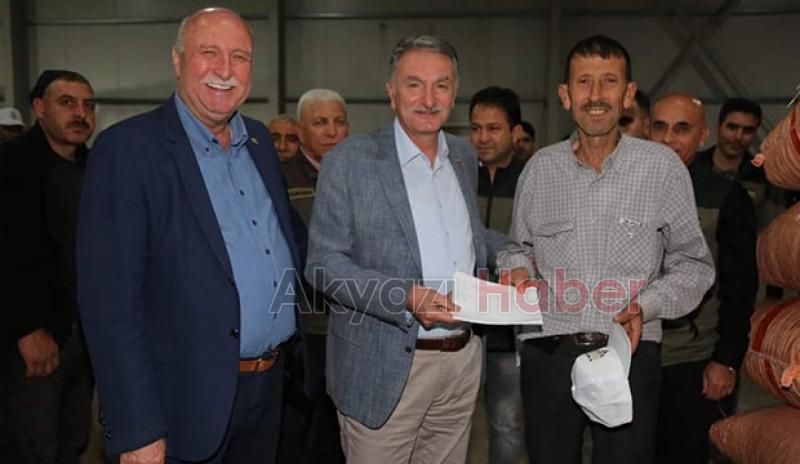 Akyazı TMO fındık alım deposuna ziyaret