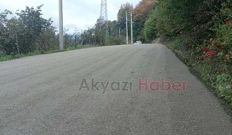 Boztepe'de beton yol çalışması