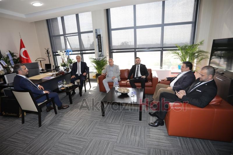 Ekrem Yüce'den SATSO Meclis Başkanı Ercan'a ziyaret