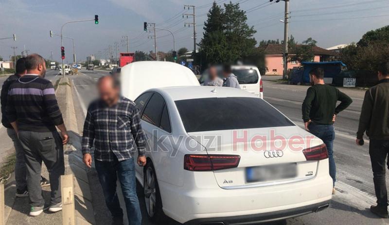 Lüks otomobili kül olmaktan kurtardılar