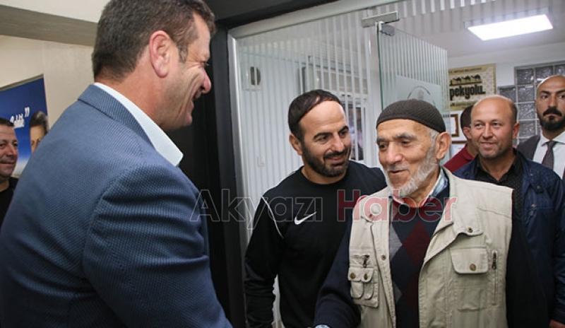 Abdulhamit Altun Akyazı 'da büyük bir coşku ile karşılanandı