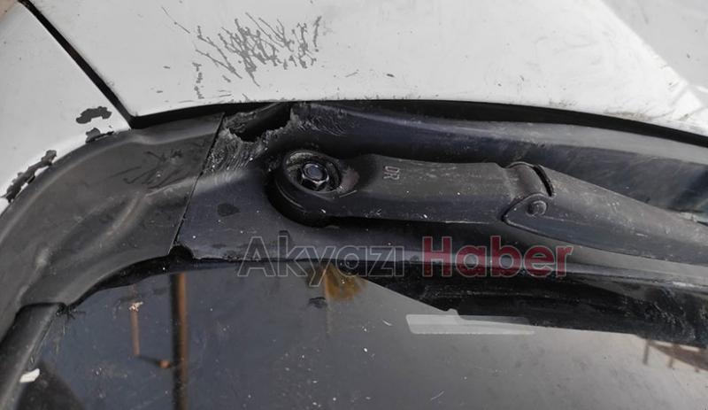 Kedi kovalayan sokak köpekleri otomobili parçaladı