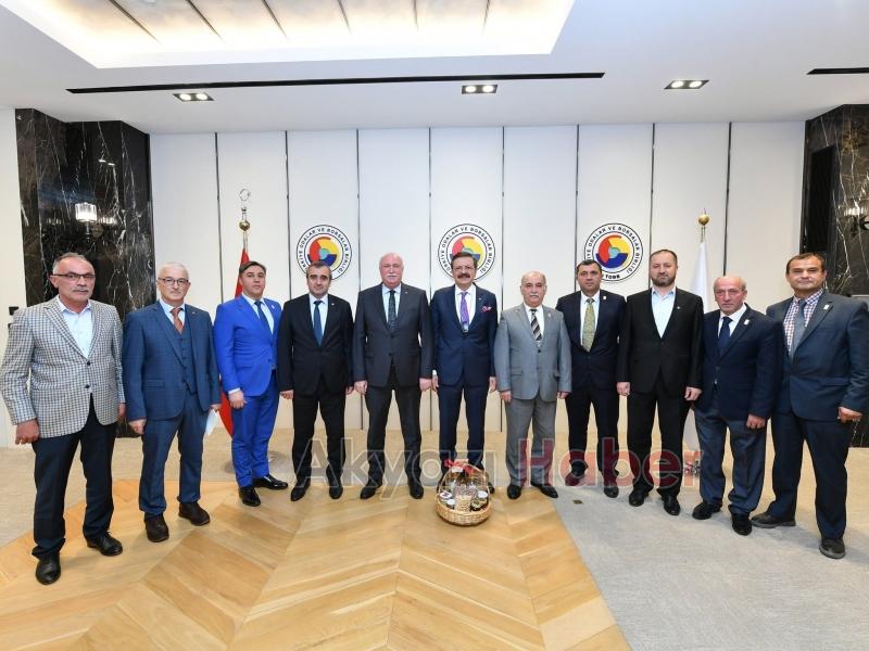 Güven tazeleyen başkanlardan Hisarcıklıoğlu'na ziyaret