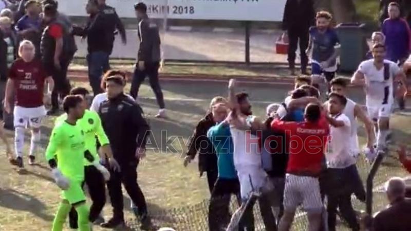 Amatör Lig’de yumruklar havada uçuştu