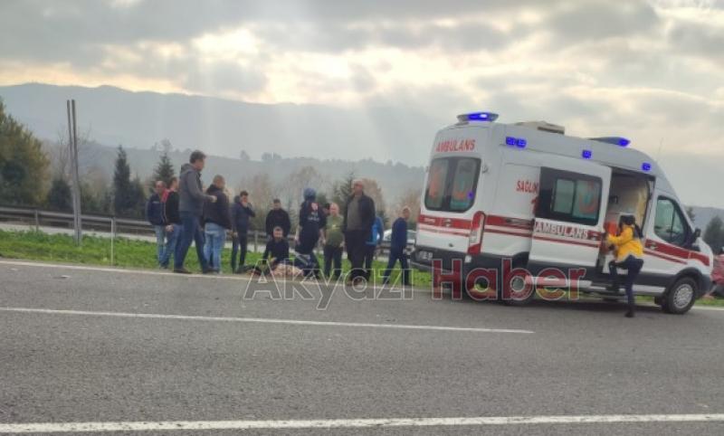 Taklalar atan araçta anne ve kızı ağır yaralandı