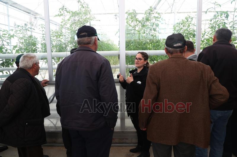 Bolulu çiftçiler Seracılık Mükemmeliyet Merkezi'ni gezdi