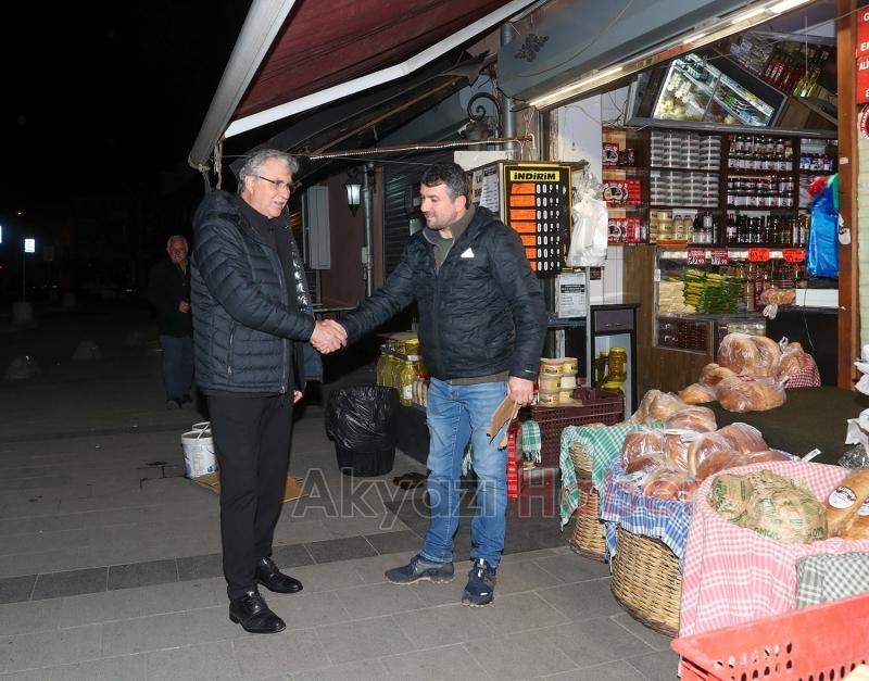Başkan Yüce, deprem sonrası şehri adım adım dolaştı