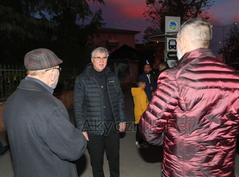 Başkan Yüce, deprem sonrası şehri adım adım dolaştı