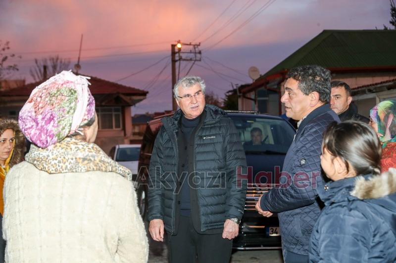 Başkan Yüce, deprem sonrası şehri adım adım dolaştı