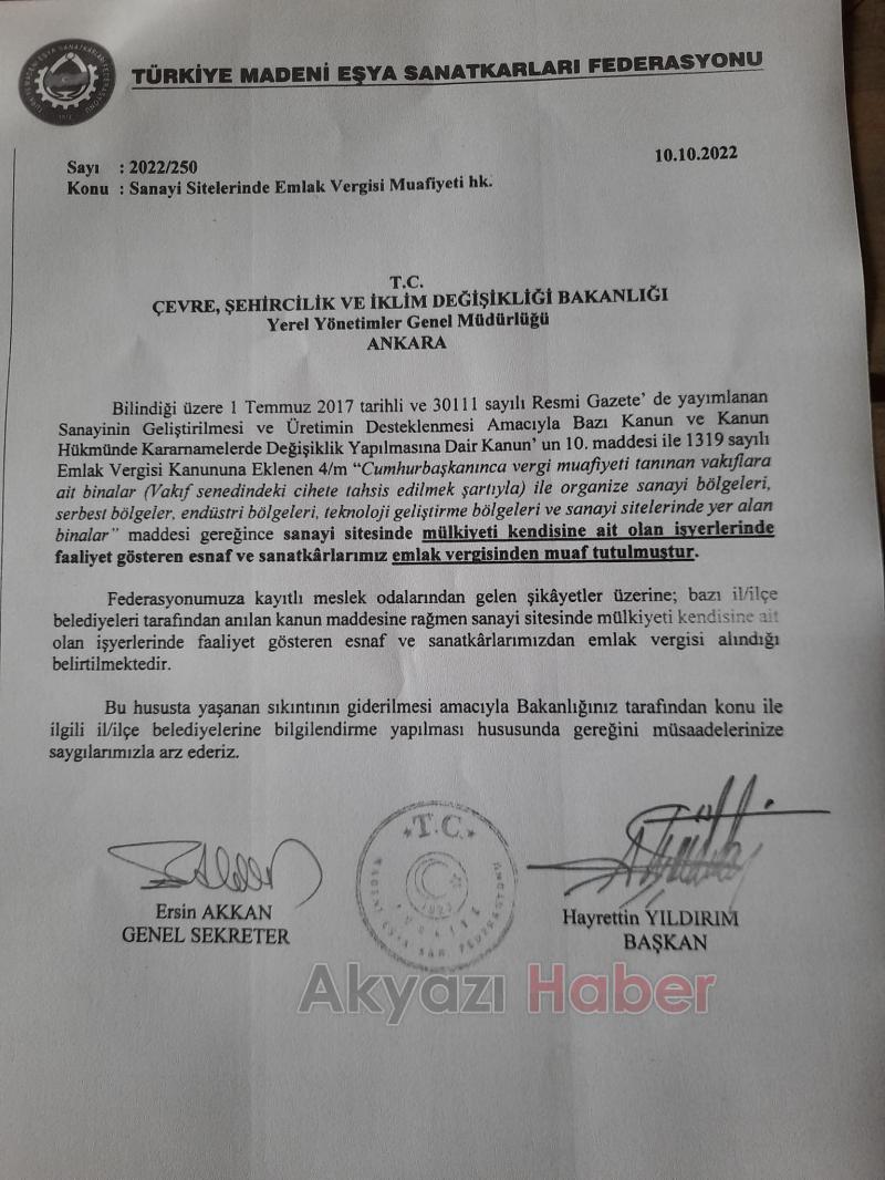 Oda Başkanı'ndan emlak vergisi açıklaması