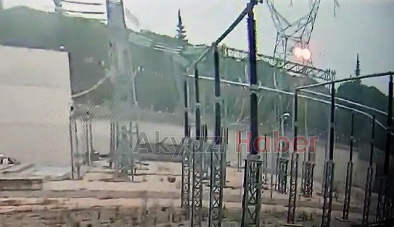 Pamukova'dan havalanan uçak böyle düşmüş