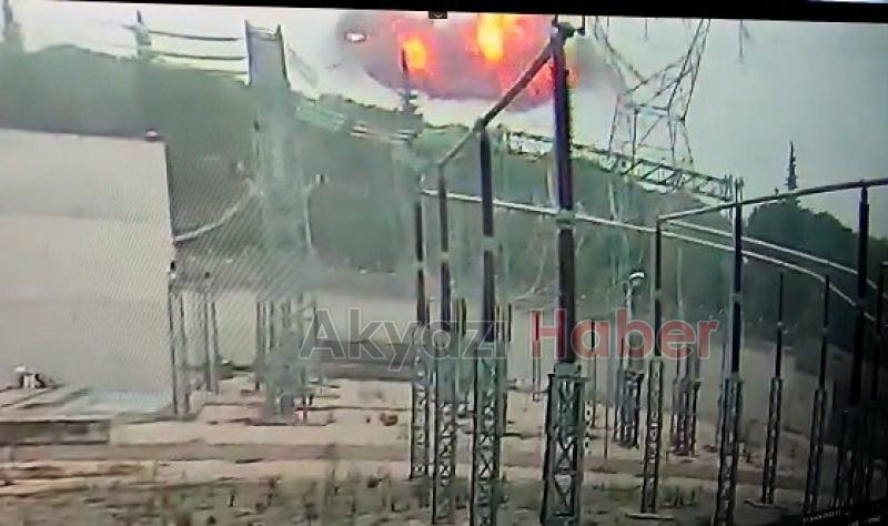 Pamukova'dan havalanan uçak böyle düşmüş