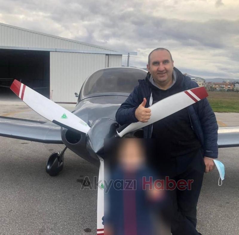 Pamukova'dan havalanan uçak böyle düşmüş