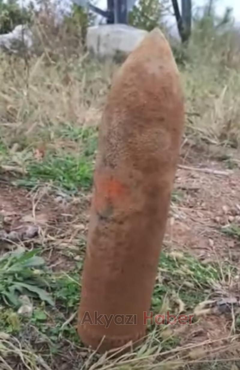 Hendek'te top mermisi bulundu