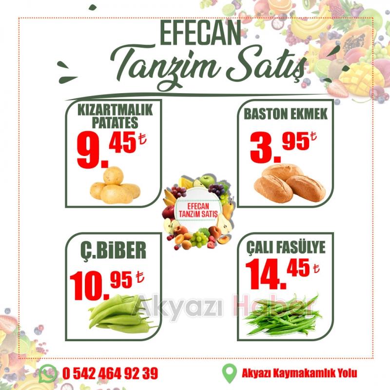Meyve ve Sebzenin İyisi Efecan Tanzim'de