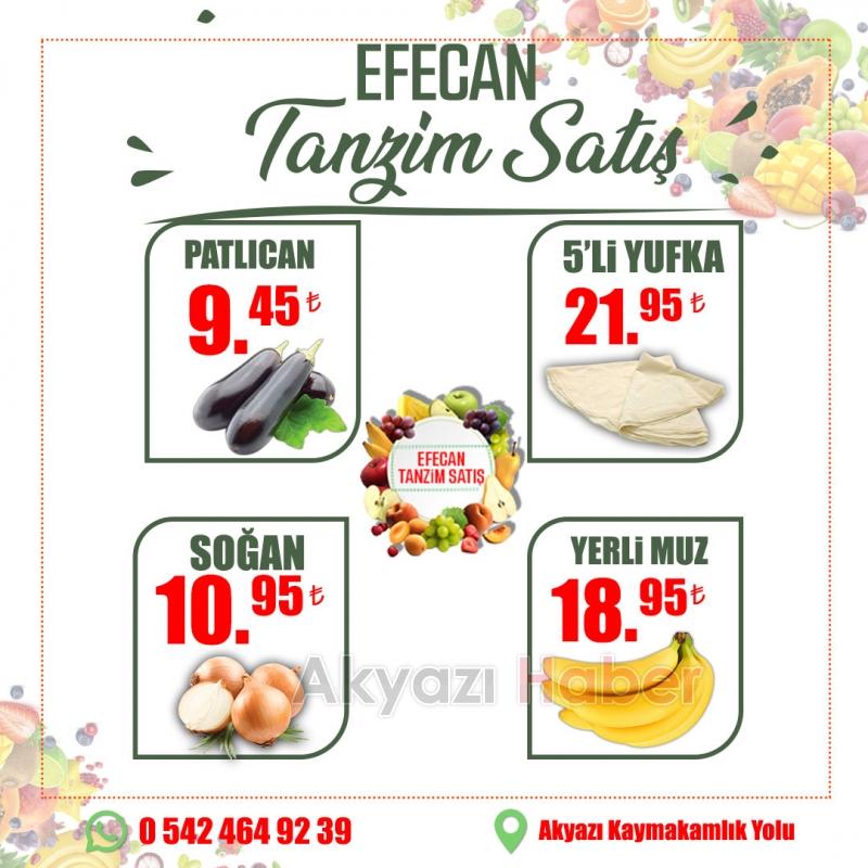 Meyve ve Sebzenin İyisi Efecan Tanzim'de