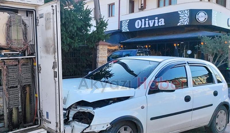 Akyazı'da kaza:1 Yaralı