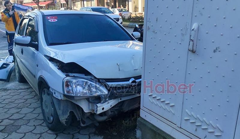 Akyazı'da kaza:1 Yaralı